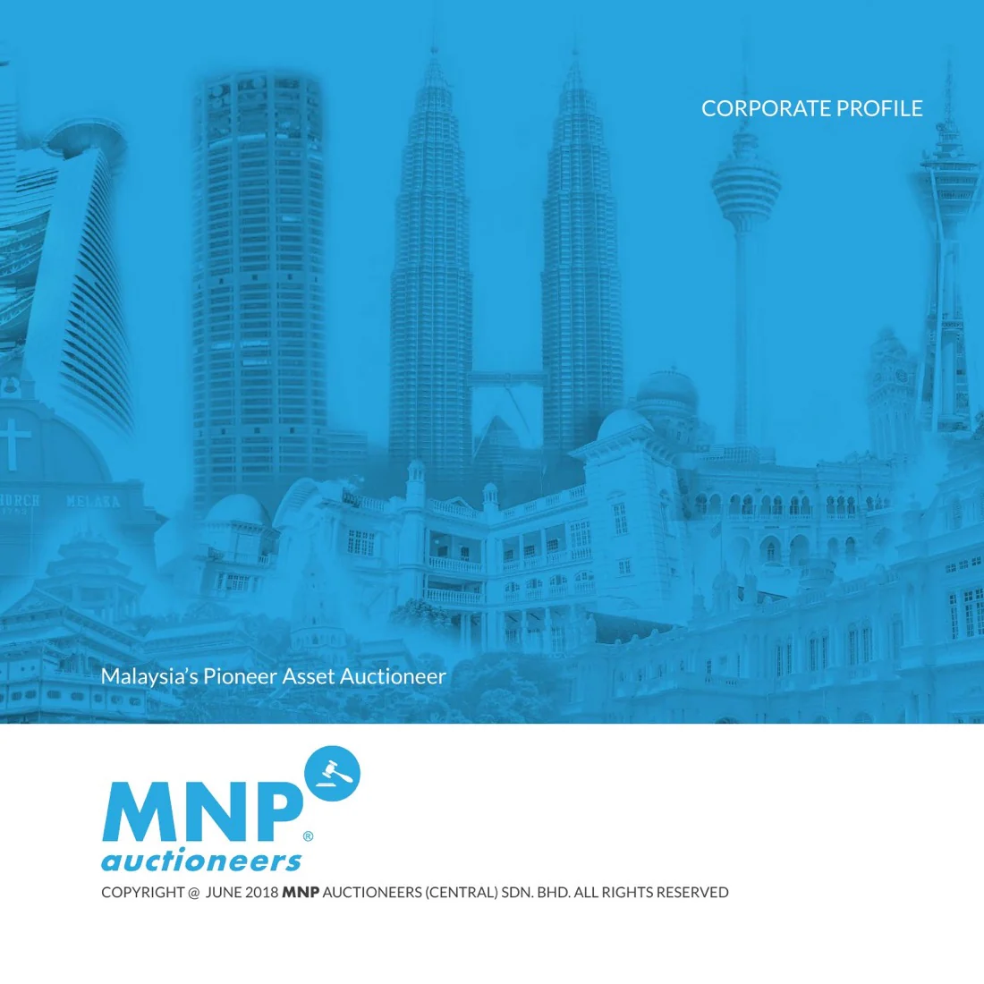 Completed company profile artwork for report and booklet printing