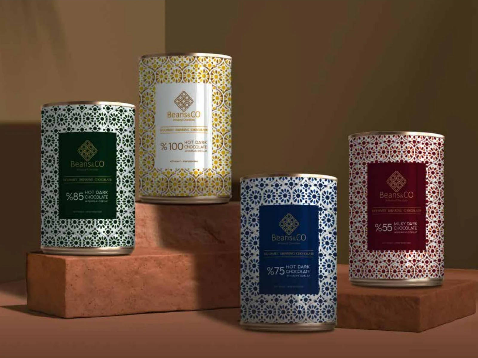 Beans & Co chocolate canister packaging range