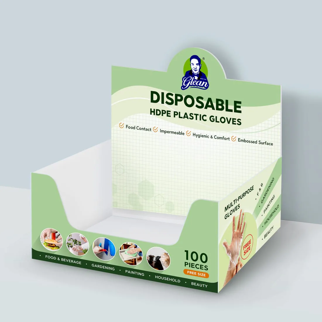 Glean product packaging shown as a finished retail pack