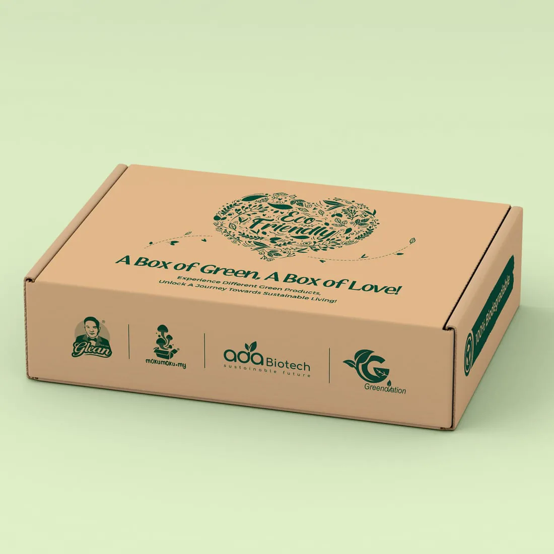 Glean Green Partner gift box shown as a complete set