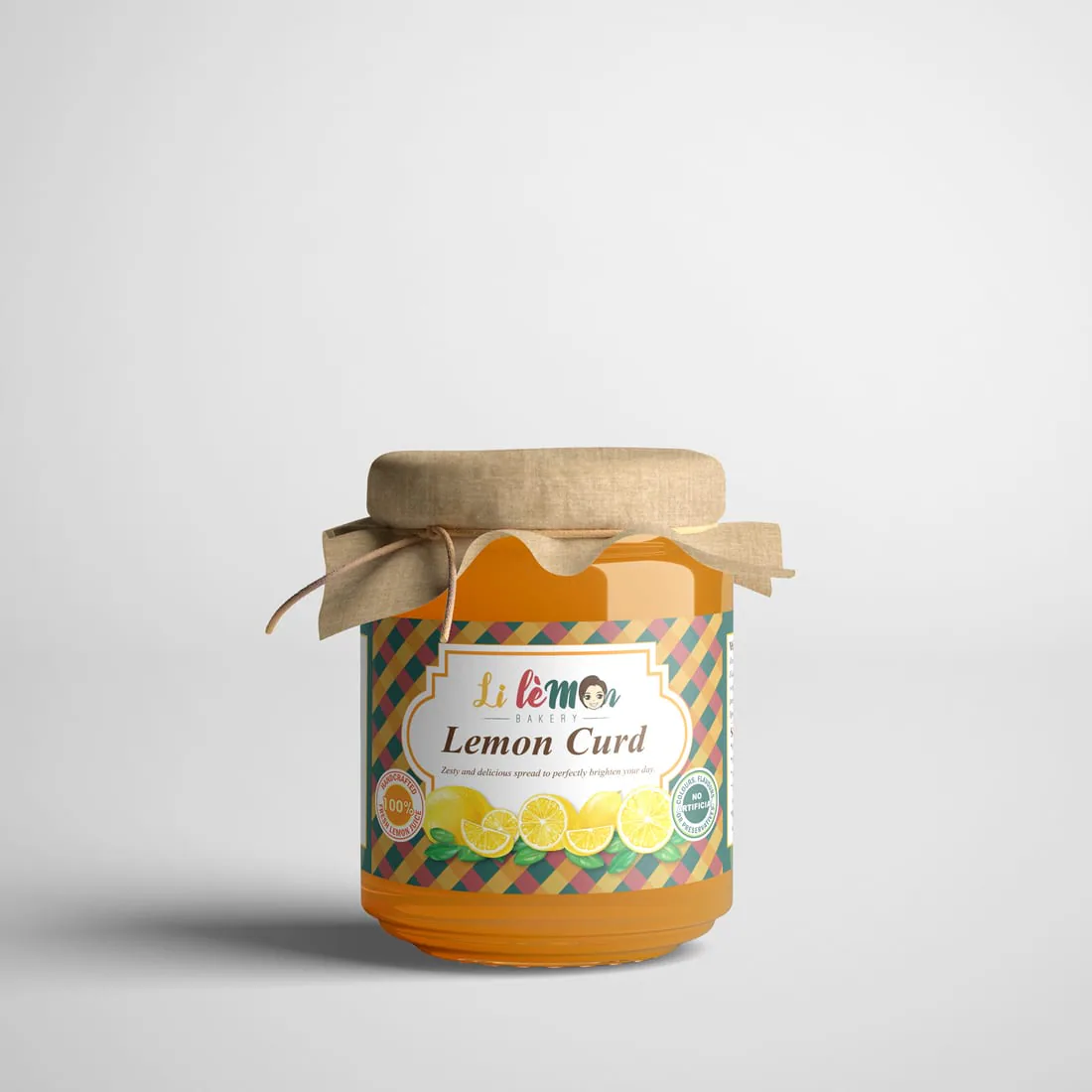 LiLemon product label applied to a finished bottle