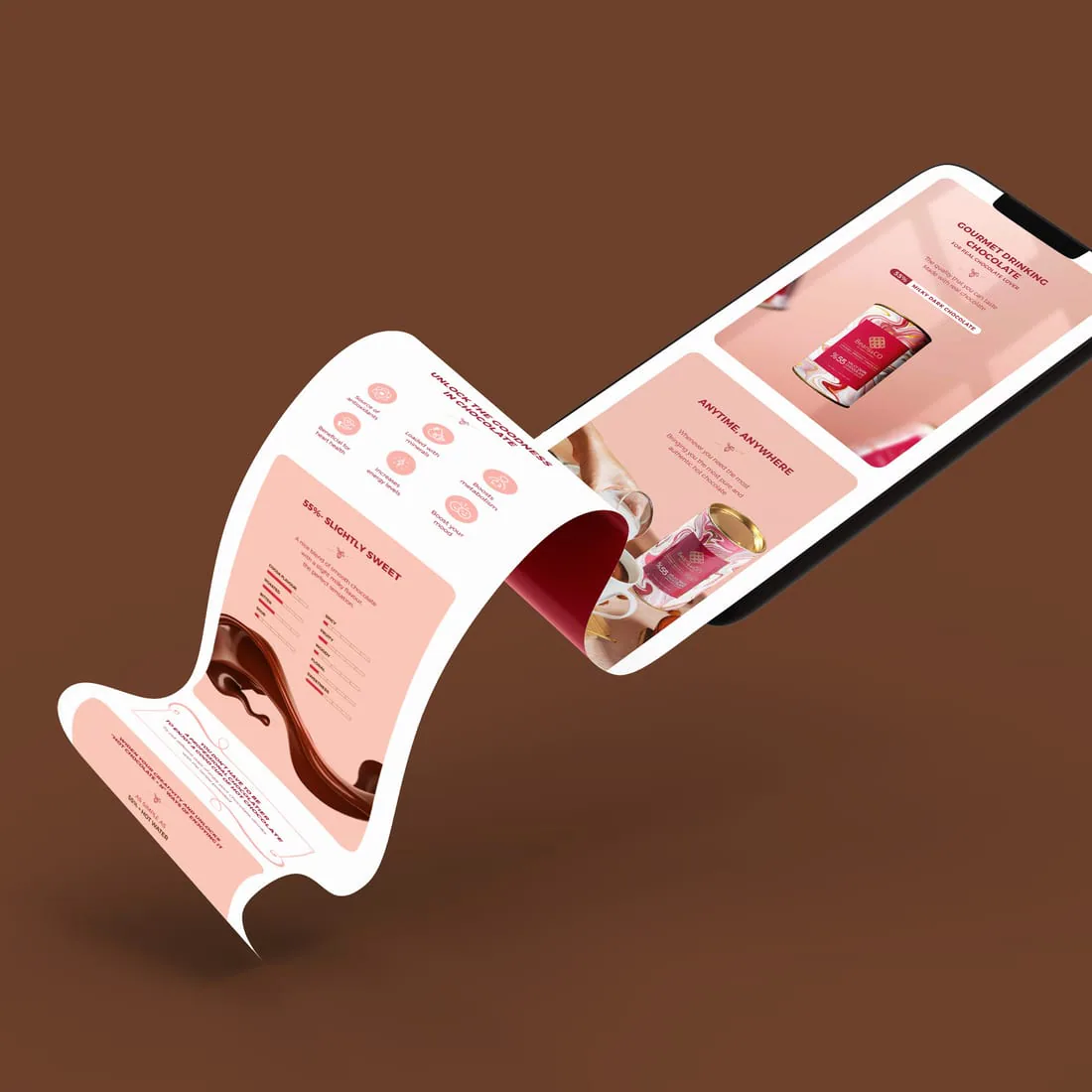 Beans and Co product website shown on desktop and mobile screens